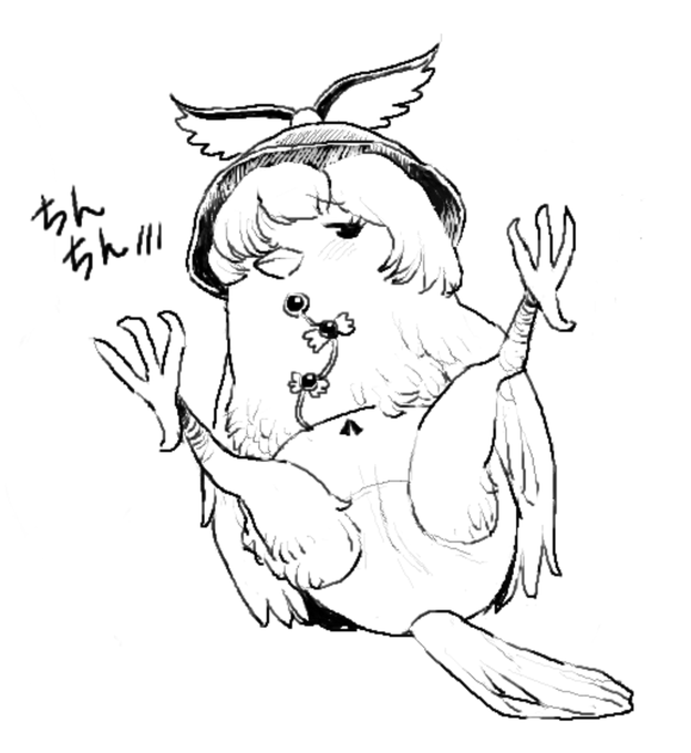 みすちーで便乗過去絵 #世界スズメの日 