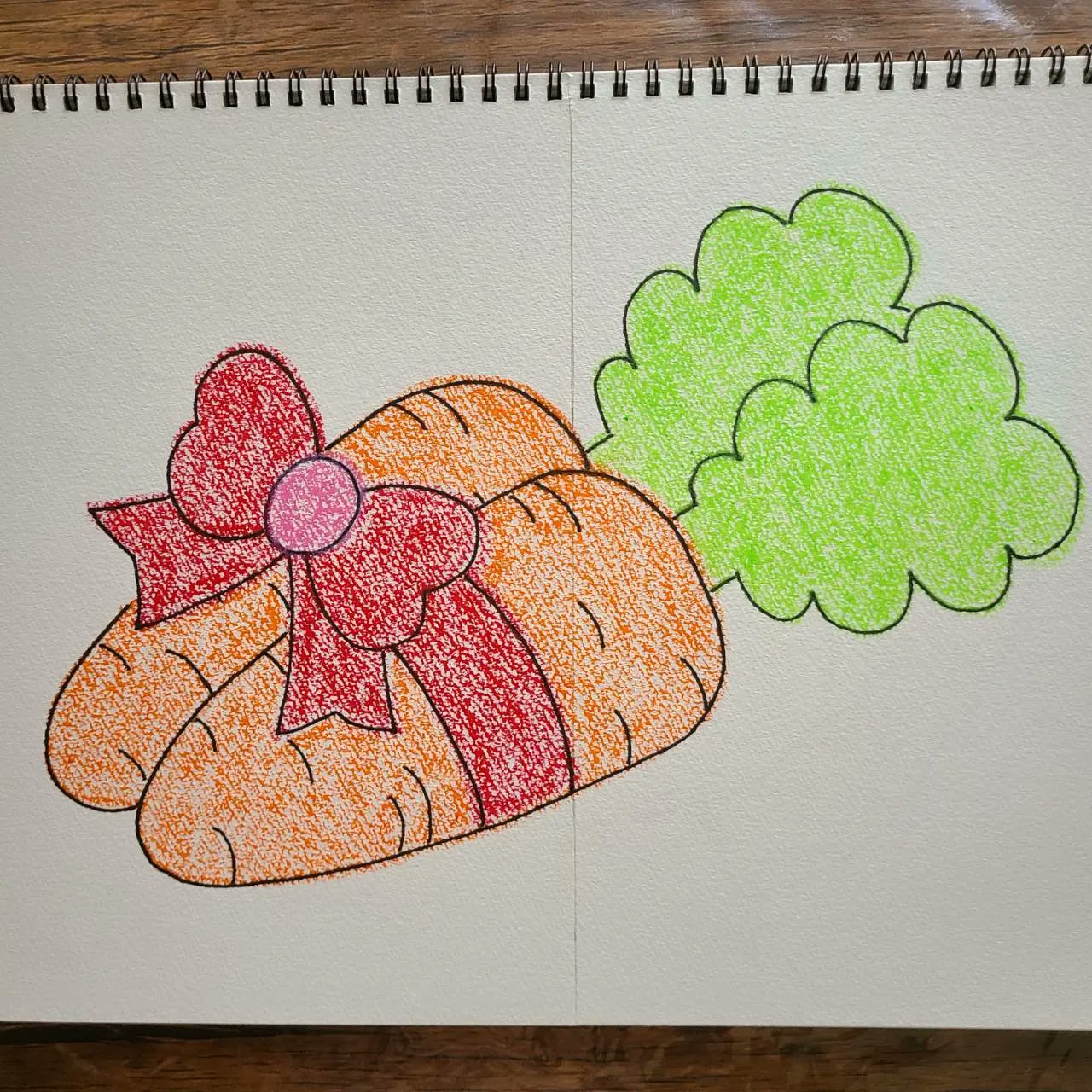 ぽよみ フルート 絵本作り 描きたい絵はなんなのか どうすれば上手くなるのか いろいろと考えていたら分からなくなってきたので 保育学生時代に なにも考えずに描いた絵を見返してみた ちなみに この絵は にんじんをプレゼントされたウサギ
