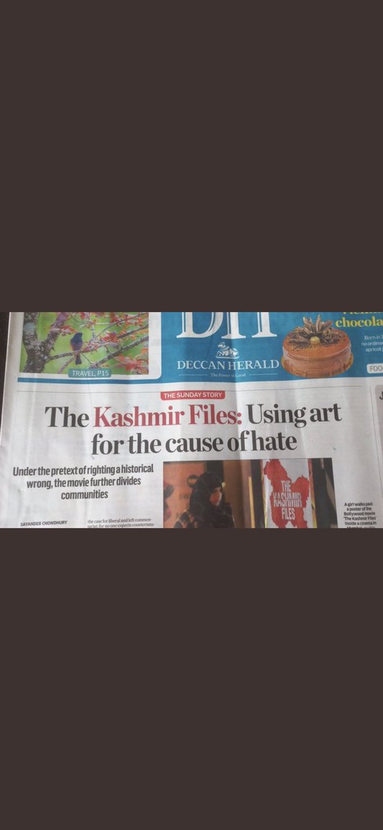Deccan Herald … some spine…. Some responsible journalism ..