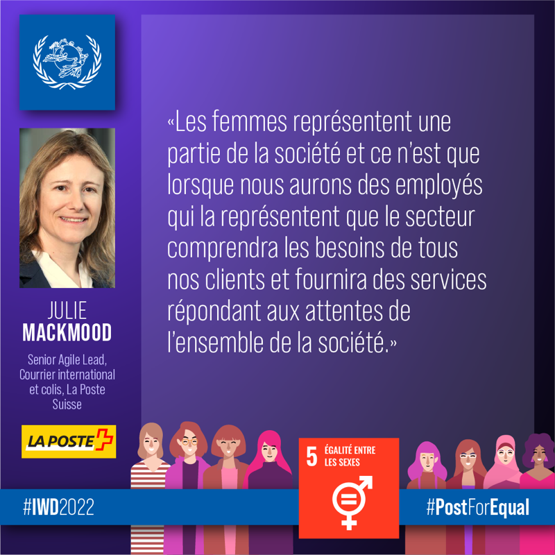 upu_onu's tweet photo. Donner la priorité aux clients et comprendre leurs besoins est une caractéristique clé d'un #ServicePostal efficace, et cela ne peut être réalisé que par un environnement de travail inclusif et centré sur les personnes 💌
#PostForEqual #IWD2022 @swisspostnews_f