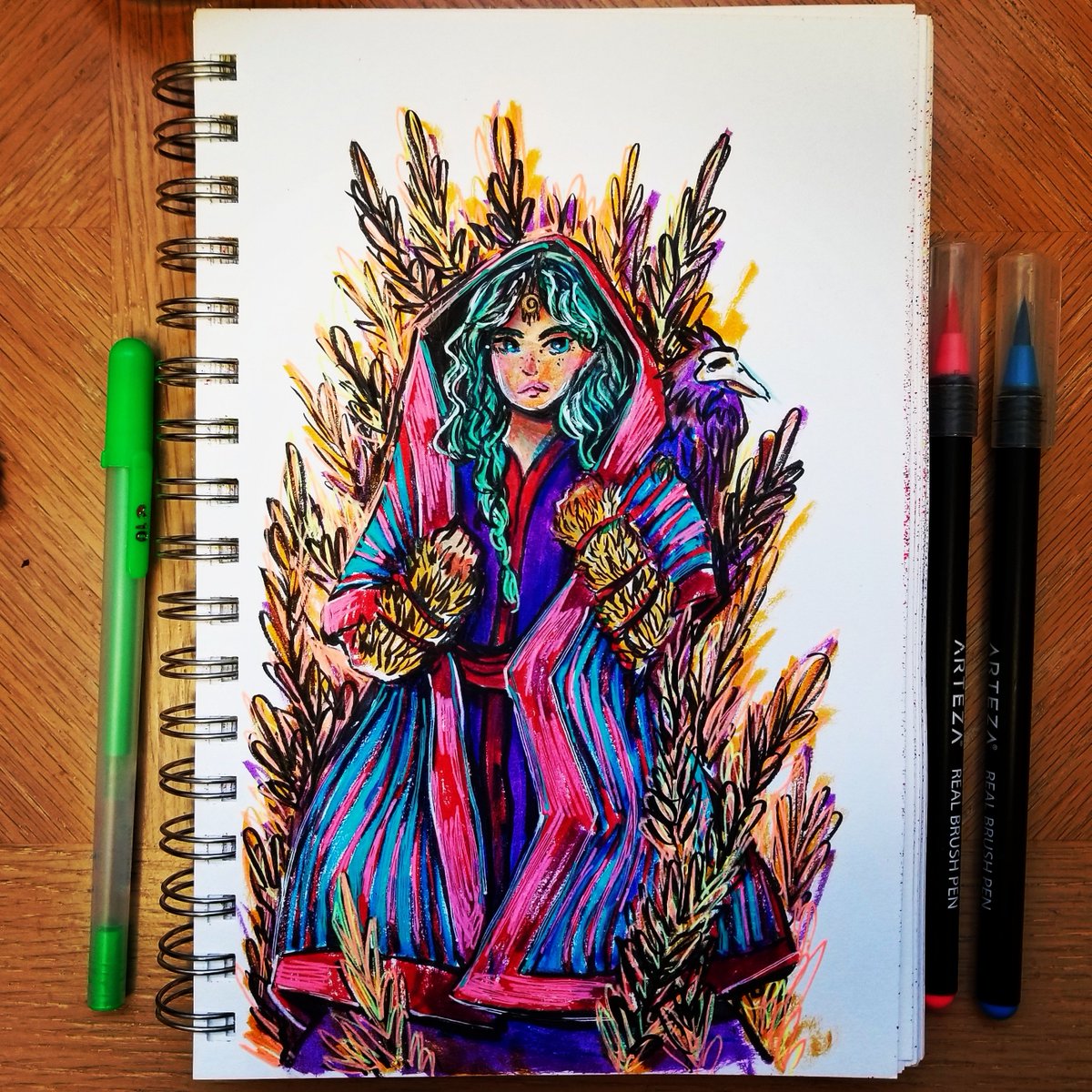 discombobble's tweet photo. Using my @artezaofficial brushpens to do some sketching
.
.
.
#sketch #Sketching #fantasyart https://t.co/pWFbnj04El