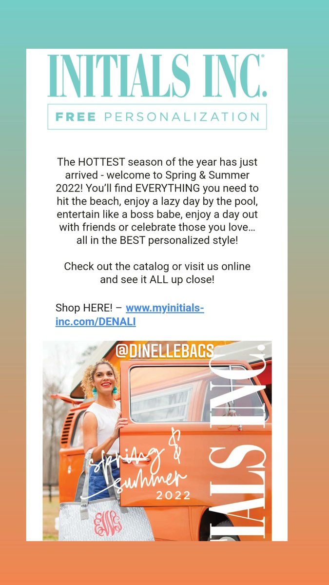 Spring &amp; Summer 2022 is here!

Let's get it! 

#dinellebags #dinellewithinitialsinc
<a href="/dinellebags/">Dinelle with Initials Inc.</a>