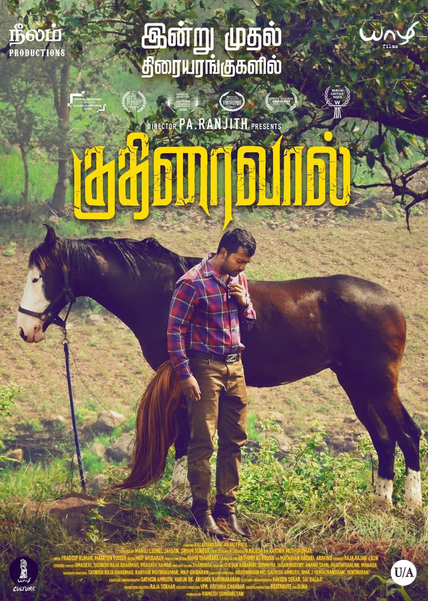 EditorSelva's tweet photo. #Kuthiraivaal is totally a different attempt in Tamil cinema, Congratulations &amp; best wishes to @beemji anna &amp; thala @KalaiActor 

@karthikmuthu14 @pradeep_1123 @AnjaliPOfficial @officialneelam @YaazhiFilms_ @vigsun @Shyamoriginal @ramuthangaraj https://t.co/cpHjqKCFK3