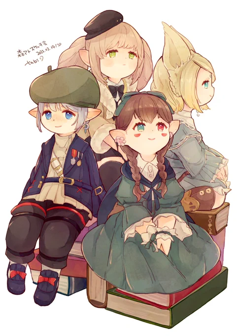 19日お昼ごろのララフェルちゃん☺️
#森アト #森アト_Gaia #森アトスケッチ会 