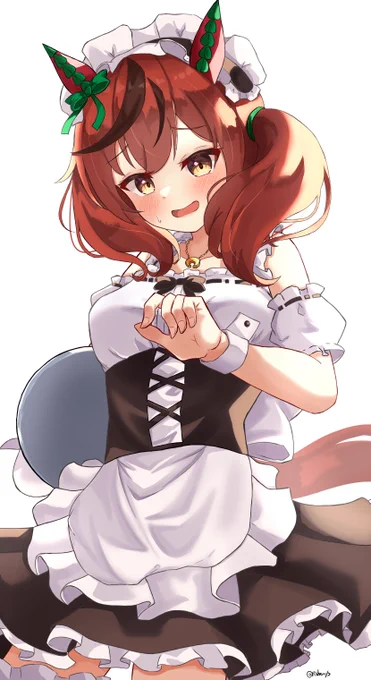 い、いらっしゃいませ～ご主人様…ナンチャッテ…
#ウマ娘
#ウマ娘プリティーダービー 
#ナイスネイチャ 