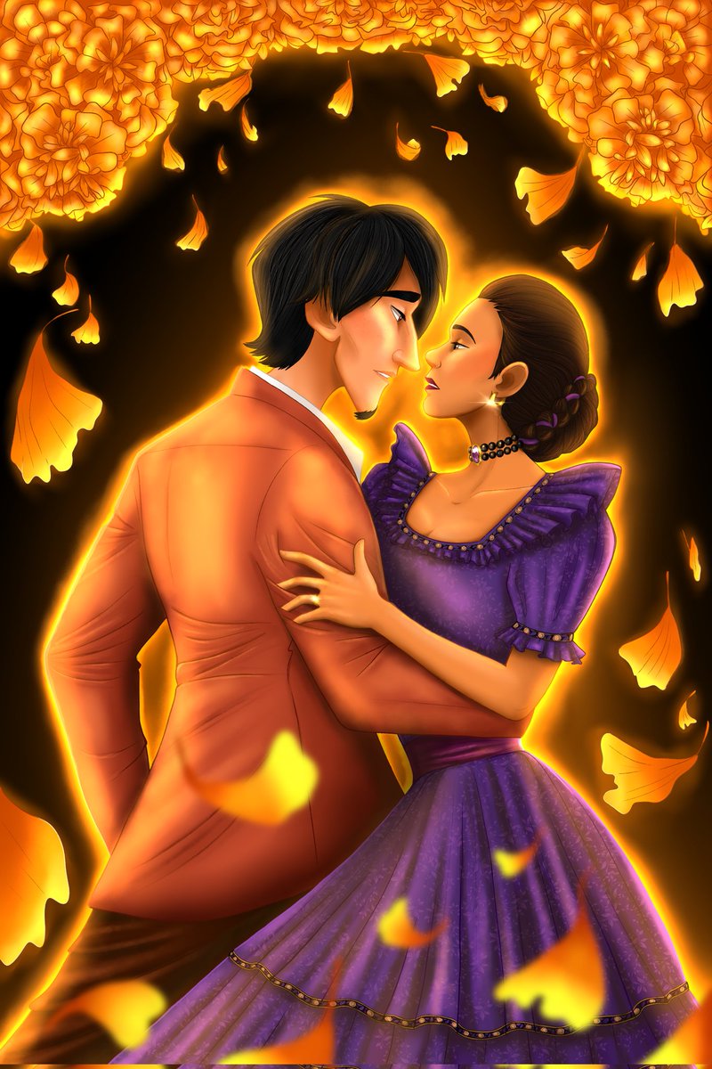 Juliedraws22's tweet photo. Them 🧡💜 #coco2017 #pixarcoco https://t.co/02bV7qc3mf