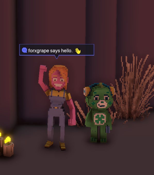 forxgrape's tweet photo. @TheSandboxGame #SandboxAlphaS2Contest #SandboxAlphaS2 - heres a picture with a cute little bear~ https://t.co/CBzJ2BjQr3