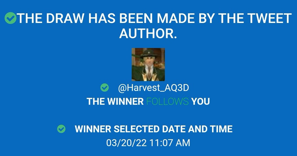 Yo congrats to <a href="/Harvest_AQ3D/">Harvest of Eagle</a> on winning the random giveaway

DM/Reply to me within 24 Hours to claim your code
x.com/LMDTera/status…