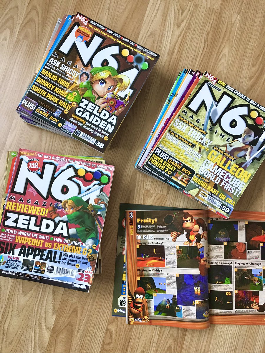 Harik87's tweet photo. Help needed! I’m only 8 issues short of a full N64 Magazine set. I’m missing issues (2,3,4,11,18,19,20 and 25). If anyone has these issues for sale, please drop me a dm 👀 #N64magazine #Nintendo64 https://t.co/CsOIr75xNi