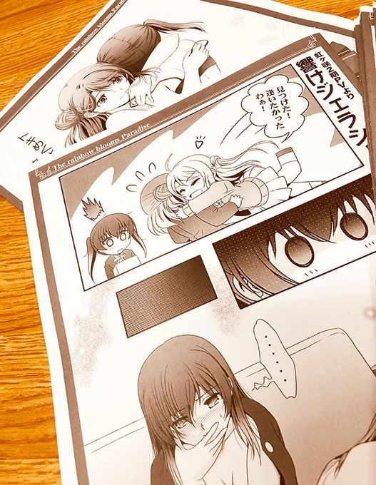 3/21僕ラブ新刊のオマケです。
アニメ2期のパロディと、新刊裏表紙の歩夢バージョンを描いた2ページペーパーになります。
枚数限定になりますが良かったら貰ってください。
#僕ラブ #虹ヶ咲 #ゆうぽむ
https://t.co/XMgjAD6ZVm 