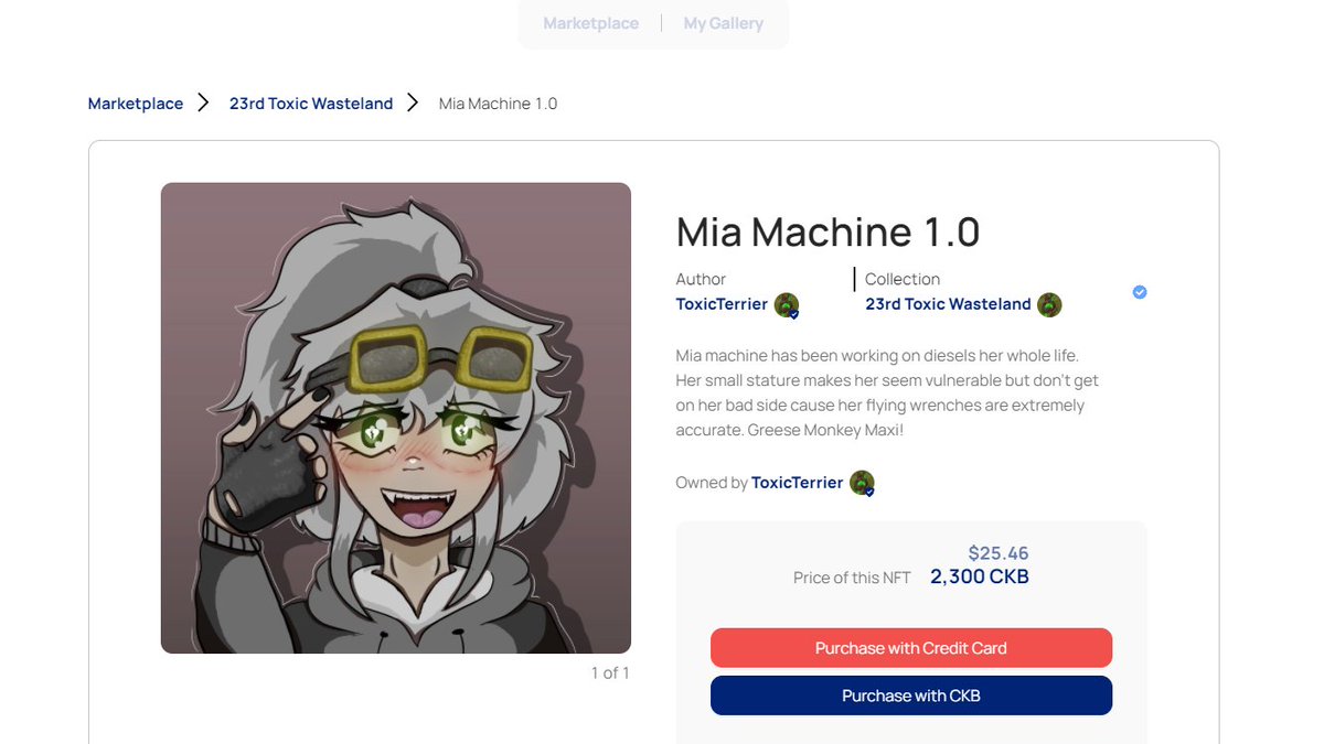 LaurenStanfill4's tweet photo. Mia Machine has dropped on https://t.co/4QJkhNdu60. 😱

https://t.co/rxlAsBZuMS

#NFTs #NervosNetwork #CKB $CKB @toxic_terrier @KollectNFT https://t.co/kwmf6WQQqq
