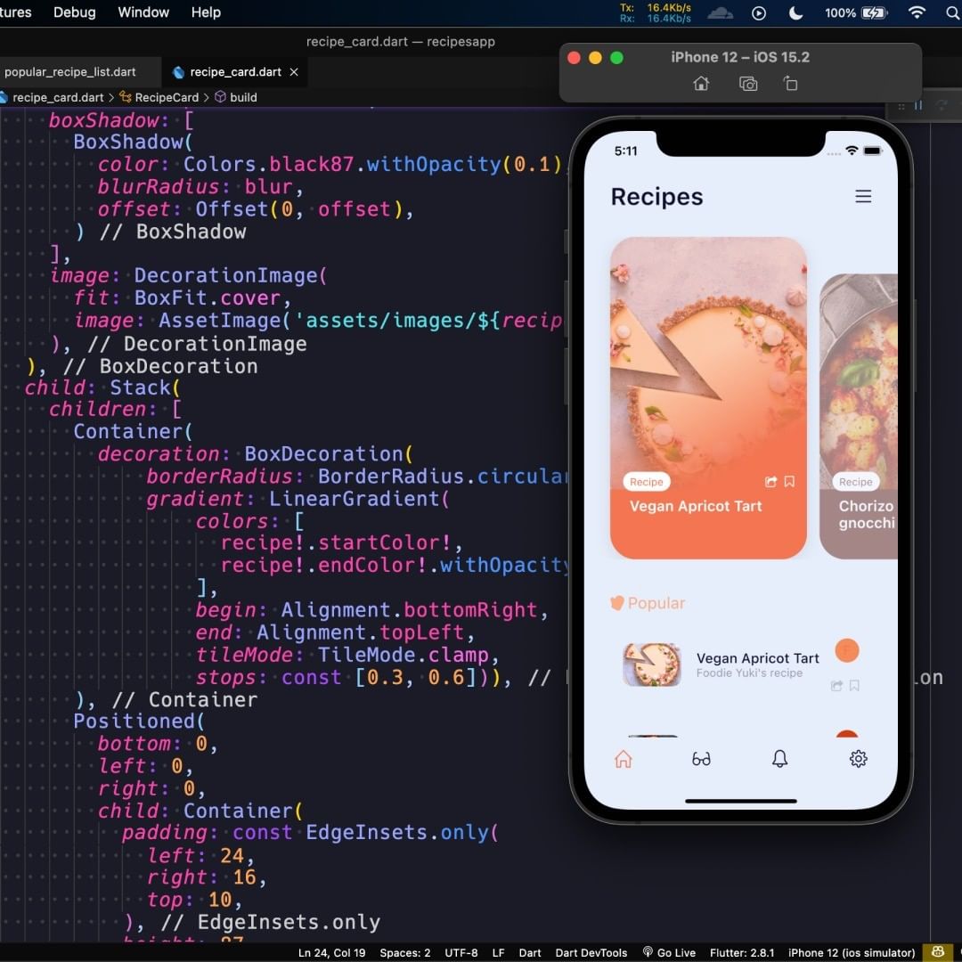 Abdul Aziz Ahwan on Twitter: "In this video, we will learn Figma to Flutter  with best practice. Which we are going to create a Food Recipes App UI  Design Freebies from Sketch