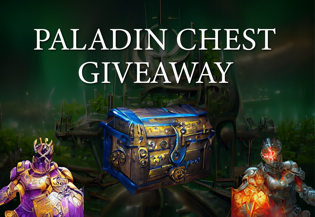 saoNFTs's tweet photo. 🔥 PALADIN CHEST GIVEAWAY 🔥

We are giving away one Paladin Chest from the upcoming drop on 01.04.2022 🚀

How to praticipate?
1️⃣ Follow 
2️⃣ Retweet

The winner will be announced in 48 hours 💥
#objktcom #NFTGiveaway #tezos #huntz https://t.co/y2HDO3dvB7