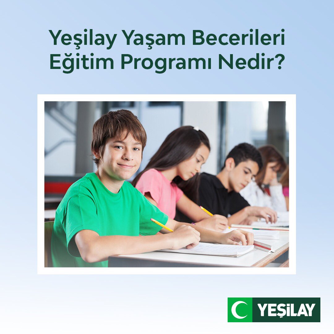 Yeşilay Yaşam Becerileri Eğitim Programı; öğrencilerin bağımlılık riskinden uzak bir yaşam sürmesi, olumlu davranış değişiklikleri ve alışkanlıklar kazanması, kendilerini riskli durumlardan koruması için gerekli becerileri kazandıran okul temelli bir programdır.

#Yeşilay