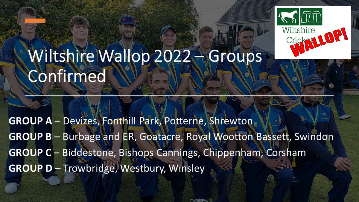 😀 Some extra entries to the 2⃣0⃣2⃣2⃣ Wiltshire Wallop competition - welcome <a href="/BurbageERCC/">Burbage & ER CC</a> and <a href="/BishopsCCC/">Bishops Cannings CC</a> 

🏏 The competition is now up to 1⃣5⃣ teams, with updated information available here; wiltshirecricket.co.uk/news/2022-03-1…