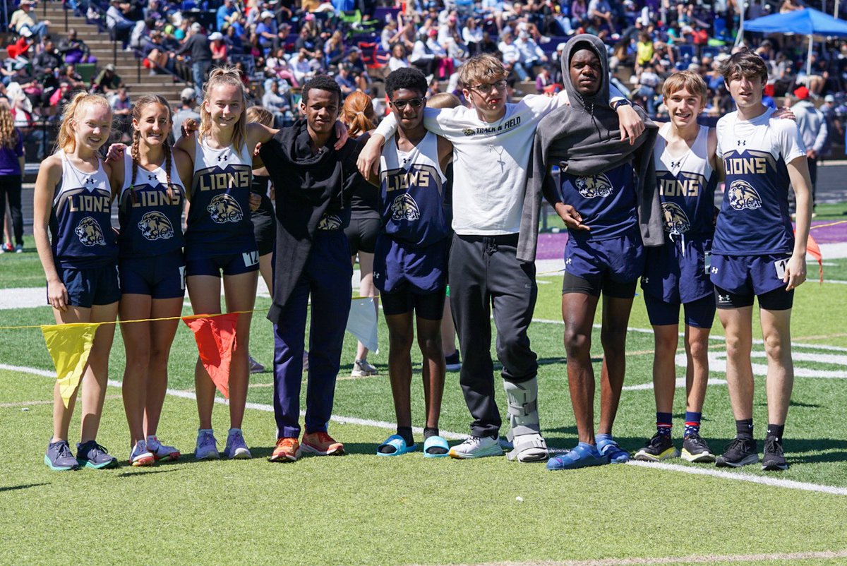 LCALionsSports's tweet photo. After a nine-hour day at the track, the Lions came away from the Trinity Invitational with 12 Top 10 finishes, 13 personal best times, and two school records. #onelion https://t.co/LATC0TotLS
