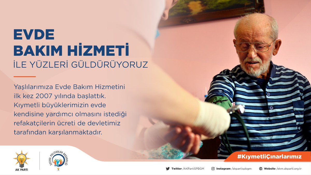 TaskBedia's tweet photo. Evde bakım hizmeti ile yüzleri gulduruyoruz 
@GucluTRofficial 
#KıymetliÇınarlarımız https://t.co/BVGJLMmywN