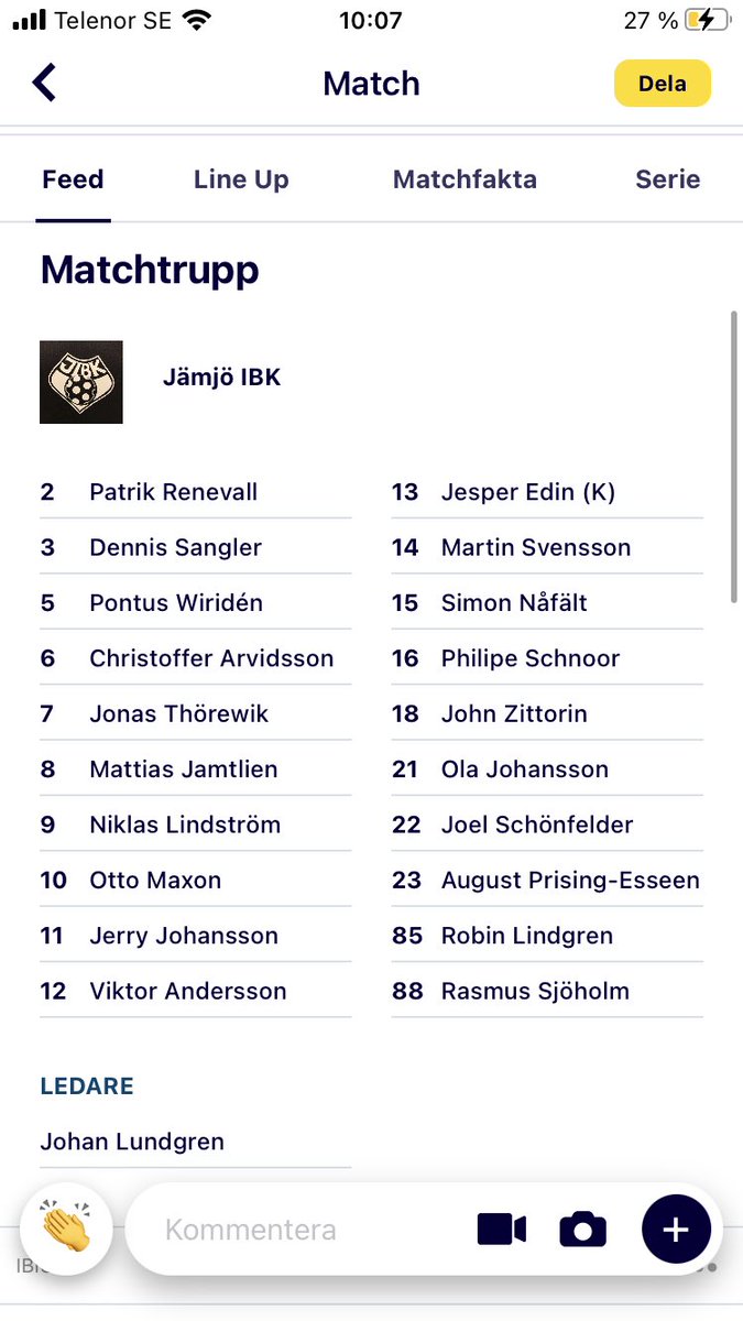 JamjoIBK's tweet photo. ‼️ GAMEDAY ‼️
🏑 Jämjö IBK - FBC Karlskrona (DERBY)
🏟 Jämjö Sporthall 
⏰ 17:00

Idag är det dags, ett derby har aldrig varit så viktigt som idag.💪🏻 
Kom och stötta herrarna en sista gång för säsongen i kampen om Division 3️⃣-platsen. 
Vi ses i hallen, 17:00🏴❤️ https://t.co/yw2i8lF8W5