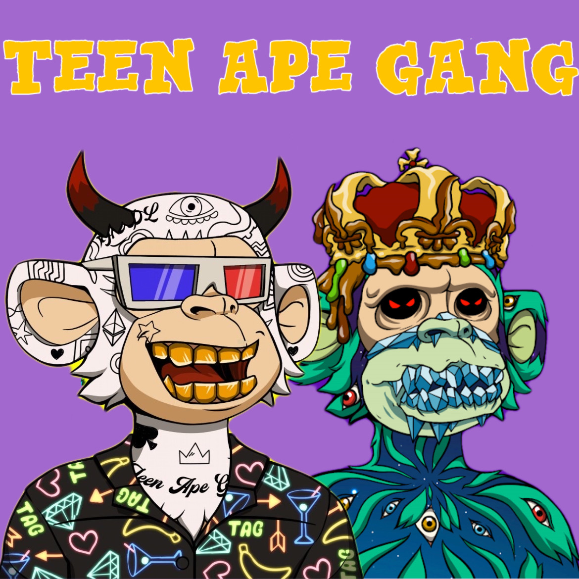 TeenApeGang's tweet photo. Teen Ape Gang is the first and best NFT YOU can invest in! We can find your place in the NFT Space, We have awesome art with a awesome community to go with it!🔥

Join discord now!
https://t.co/Npedfyyev4

#nft #nftart #nftproject #nftcommuntiy #tagmoon #tagm #teenapegang #art https://t.co/7bCrQPqzUO