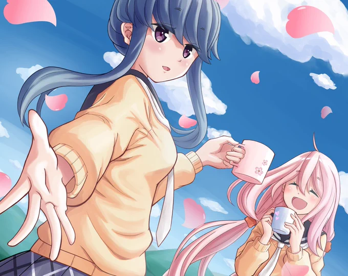 #みなさん去年の今頃はどんな絵描いてましたか

やっぱり、なでりん*.\('ω')/.*
いろいろ拙いですが、思い出深いイラストです♪( 'v' و(و " 