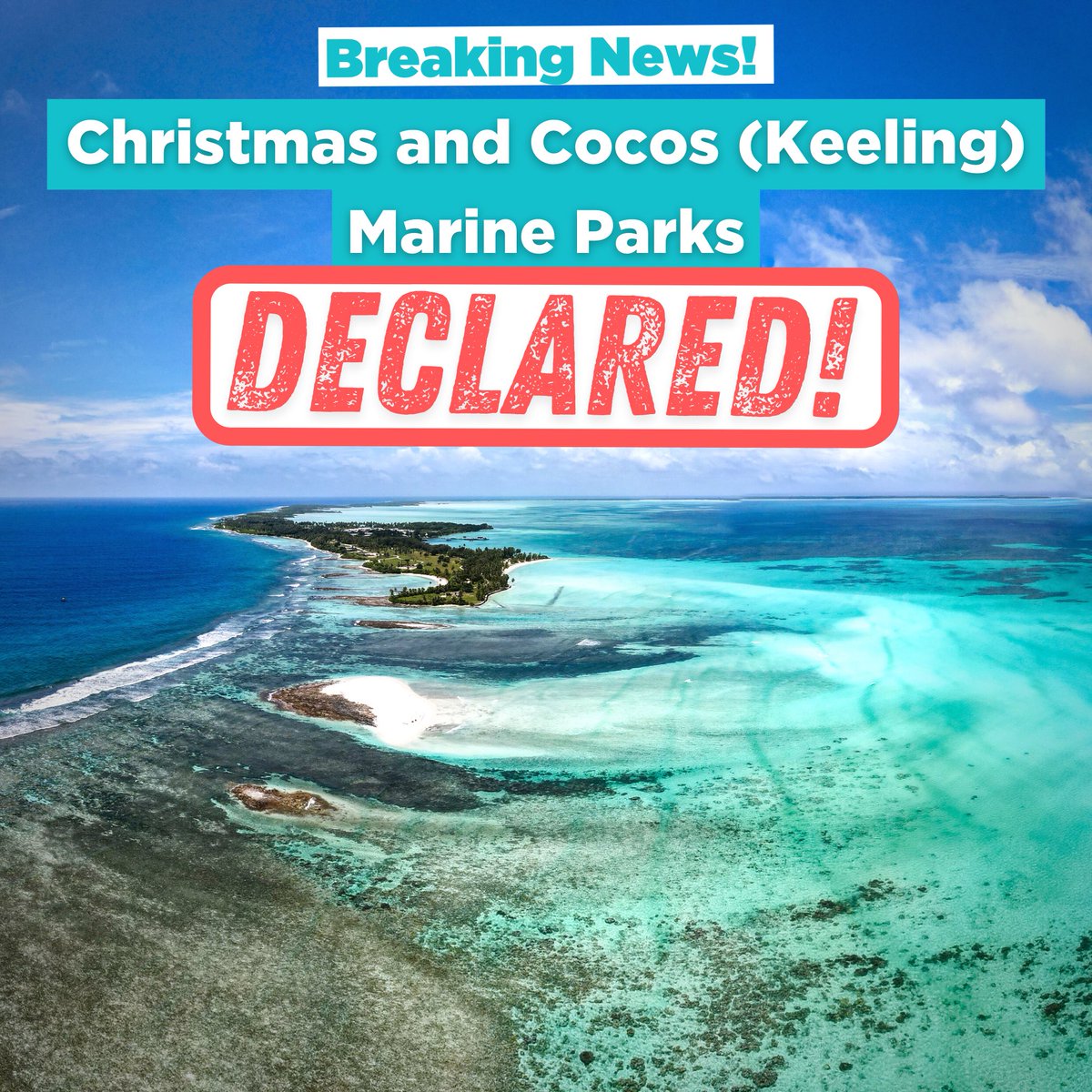 mattfishrand's tweet photo. New MPAs cover about 739,000 Sq Km.Healthy oceans and sustainable fishing are synonymous with Christmas Cocos Islanders’ way of life, culture, livelihoods. I am so encouraging island communities co-designed these protections achieving local aspirations and safeguard marine life. https://t.co/oMNtglhZEr