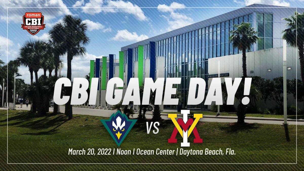 Coming up at noon, it’s postseason basketball - for the 10th time - when ⁦<a href="/uncwmenshoops/">UNCW Basketball</a>⁩ takes on ⁦<a href="/VMI_Basketball/">VMI Basketball</a>⁩ in first-round action of the ⁦<a href="/CBITourney/">CBI</a>⁩. 

#HawkYeah #WinTheDay #UNCW