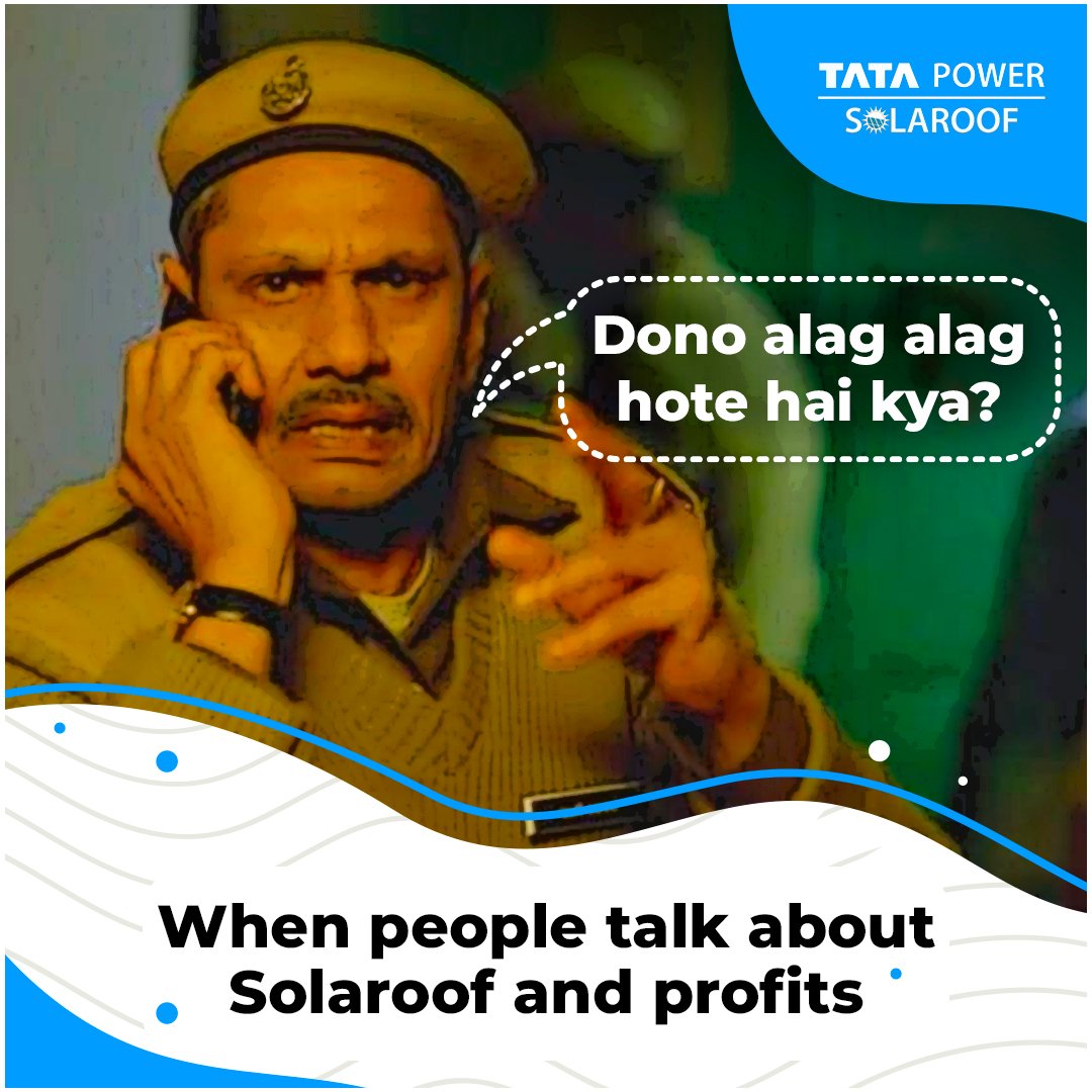 TataPower's tweet photo. Super savings yaani Tata Power Solaroof! Have you made the great decision of installing it on your home rooftops yet? Tell us in the comments!

Get your Solaroof today, know more – https://t.co/vg4AxQWKsp https://t.co/FPE8v1bPVl