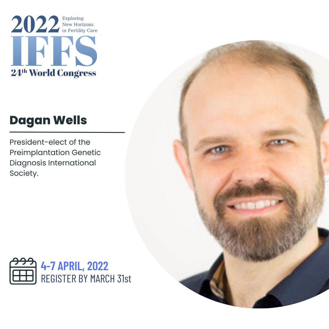 IFFSVirtual2022's tweet photo. 𝗗𝗮𝗴𝗮𝗻 𝗪𝗲𝗹𝗹𝘀 is a Professor at the University of Oxford and also serves as Director of Juno Genetics, a state-of-the-art #genetics laboratory specializing in #PGT
Register now at https://t.co/NSMBlEZx1F
#IFFS #24thIFFSWorldCongress #pregnancy #prenatal #oxforduniversity https://t.co/OreKGLJr4j