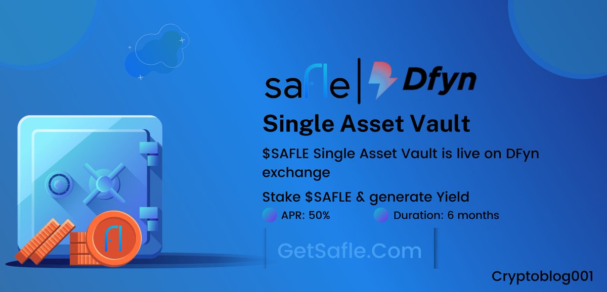 Hans_OnChain's tweet photo. Listing 🚨🚨
$SAFLE Single Asset Vault is live on @_DFyn exchange
Stake $SAFLE & generate Yield
APR: 50%
Duration: 6 months
Now earn yield without impermanent loss 🔥
🔗 https://t.co/025wSrktiv
$DFYN
#DfynExchange #DfynFarming https://t.co/sP8rbktb0T