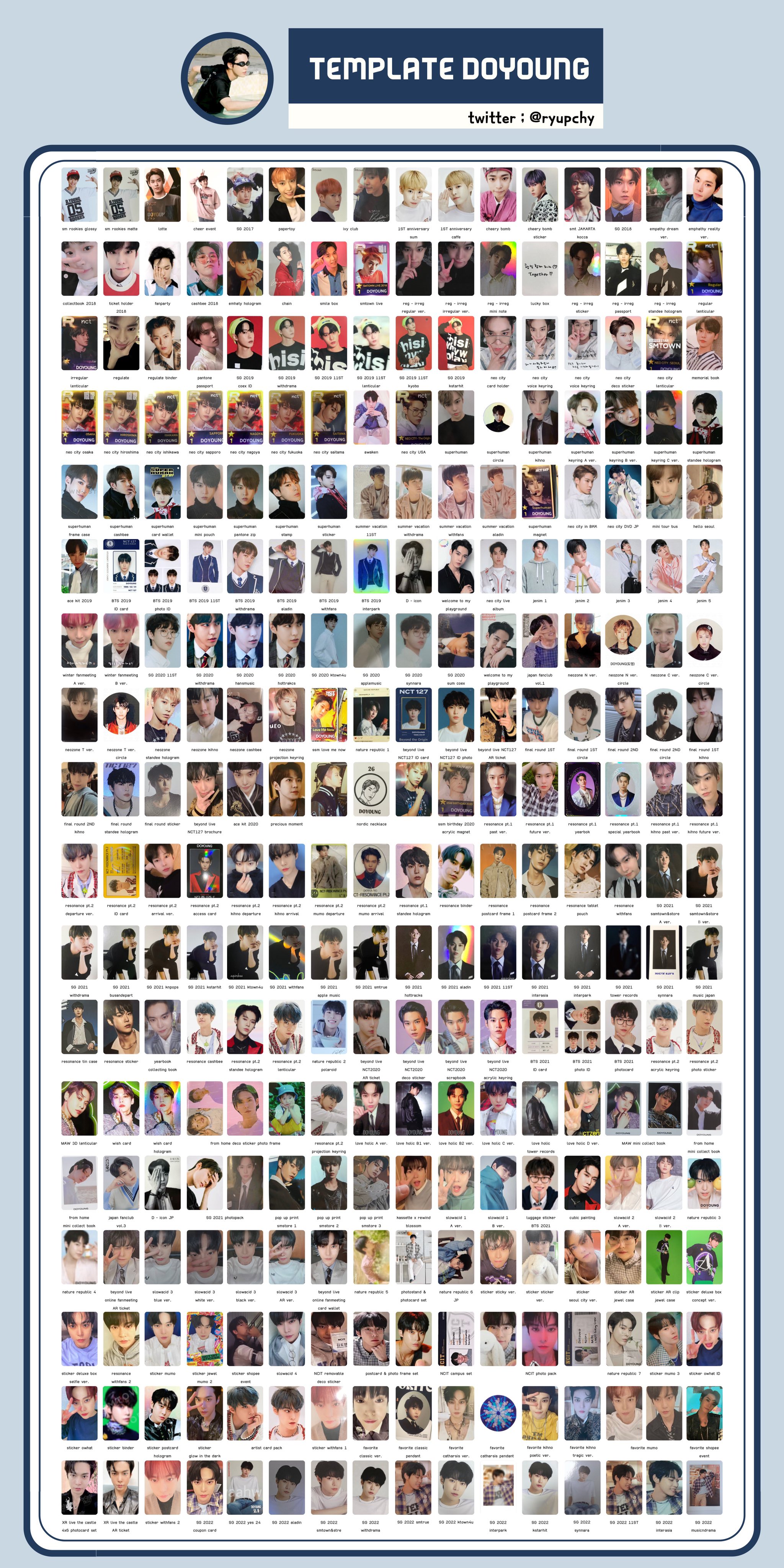 ryu ⊹ ♡ 2 Baddies photocard template in pin on Twitter "NCT doyoung 도영