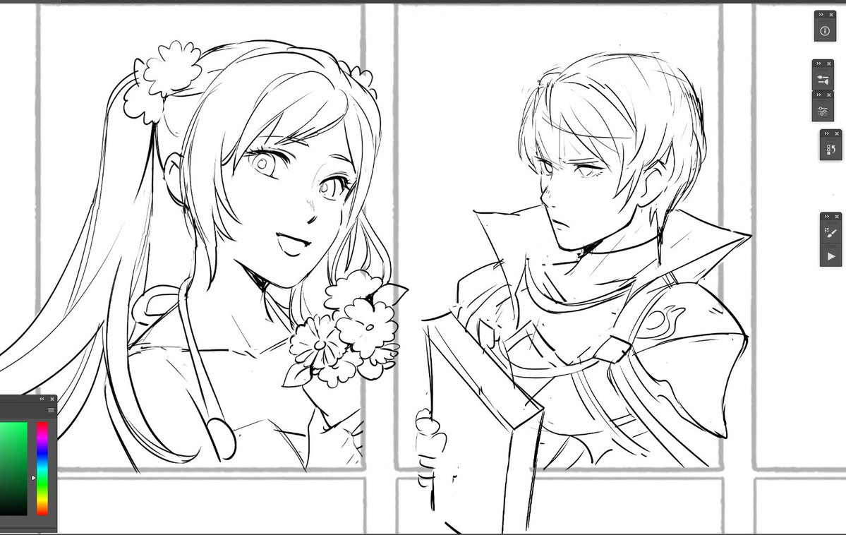 weekend six fanart/characters progress 