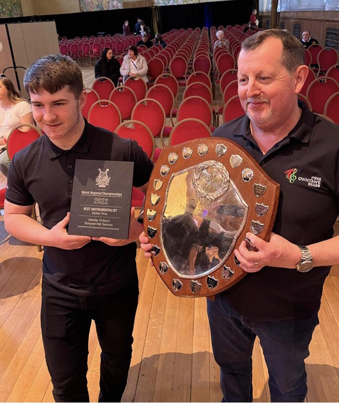 Huge congratulations to our flugelhorn player Sion Lloyd from Ysgol Gymraeg Ystalyfera Bro Dur on his ‘Best Instrumentalist’ in Section 3 award yesterday. 
A fabulous performance and we are all so proud of him!