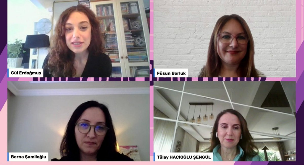 "İş Dünyasında Kadın" Paneline
AgeSa'dan Füsun Borluk,
Maysan Mando'dan Tülay Hacıoğlu Şengül,
Sodexo'dan Berna Şamiloğlu,
Bağımsız Avukat Gül Erdoğmuş ile devam ediyoruz✨