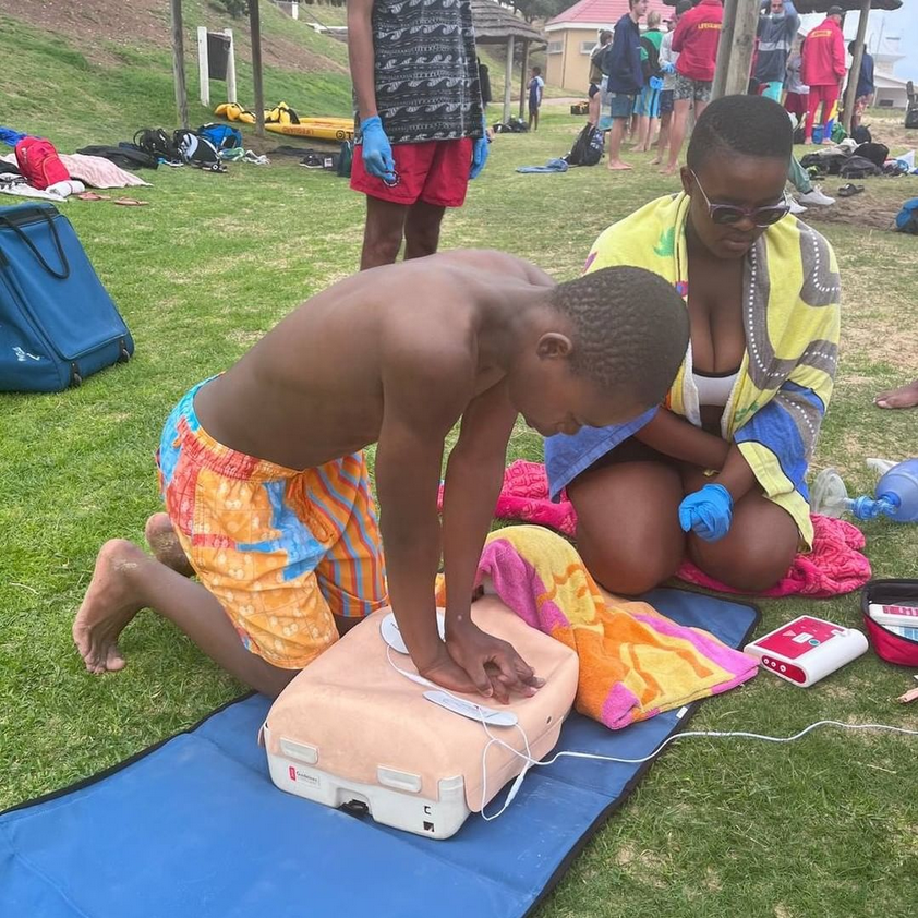 So, first up - Lukhangele (Ma-i) <a href="/thabata_e/">Lukhangele_Brabo_tabata</a> 

Ma-i is the most senior of our three Junior Coaches. 

He qualified as a lifeguard in December 2021 and he also runs <a href="/the_surfer_kids/">The Surfer Kids Non-Profit</a> twitter account 😉🐦✍️