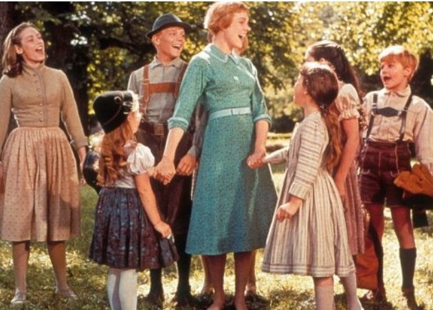 Maria and the children 
<a href="/SoundofMusic/">The Sound of Music</a> 
<a href="/JulieAndrews/">Julie Andrews</a>