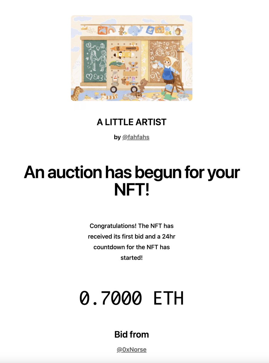 fahfahsnft's tweet photo. OMG!, I just Listed my collab with @GinsterNFT . not promoted yet Thank you for the quickest start of the auction ever.

Thank you @0xNorse  for the 1st bid again
Now current bid is : 0.7 ETH
https://t.co/cSC8sFqtpP https://t.co/jjm1A4HmAR