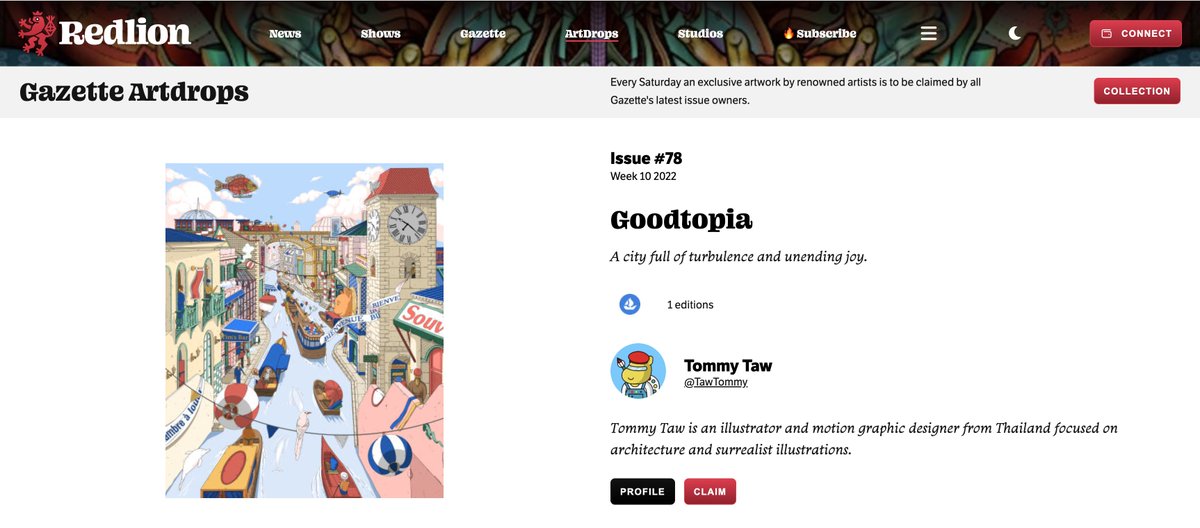 Such a good ArtDrop this last week at <a href="/redlion_news/">Redlion News</a>. Absolutely LOVE this piece from <a href="/TawTommy/">Tommy Taw</a> 🔥