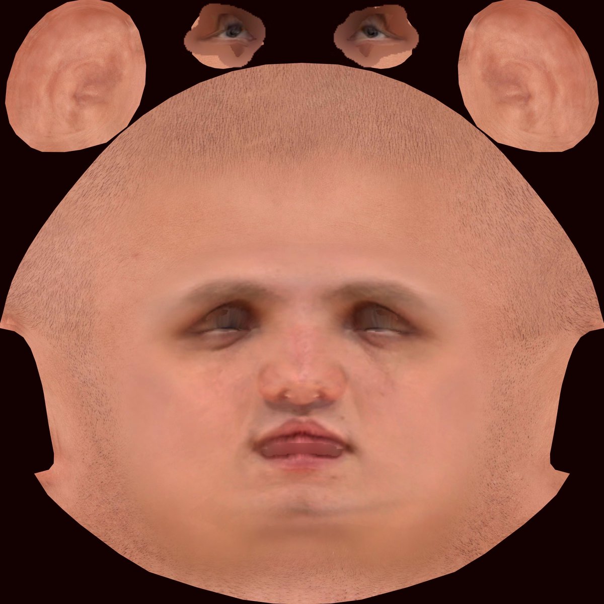 ARTemTvorch's tweet photo. Yesterday I tried to create my photorealistic 3d model via Facegen🤯

3 photos from different sides(1-2) = map-scan of my face(3)😂😂😂

After that, everything is superimposed on the base model👤

And that 's it, here I am (4) 🤩

#NFTCommunity #NFTartist #nftart #NFT #Metaverse https://t.co/tKfSdGZkRR