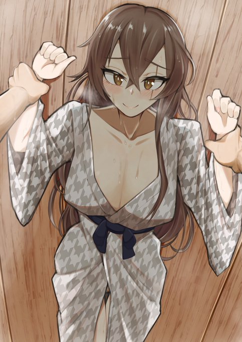 UMP45 #ドールズフロントライン #少女前線 #少女前线 #UMP45(ドールズフロントライン) #はだけ #浴衣 https://t.co/BqMPxEs7Sq 