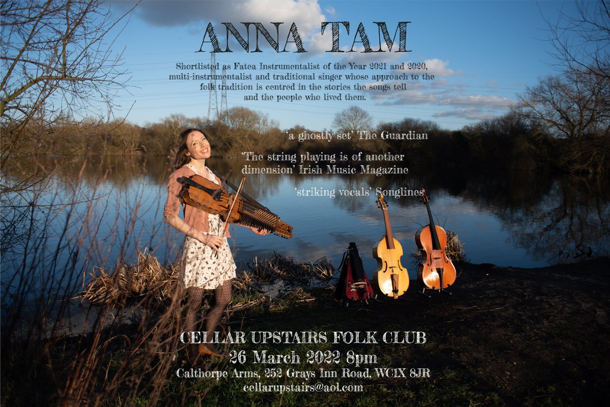 annatammusic's tweet photo. London friends - come hear me at the Cellar Upstairs Folk Club this Saturday 26 March at 8pm! Please share xx Tickets Β£8/Β£6 details at: https://t.co/OLO6SnddVE https://t.co/Wk3ksxrsTN #folkmusic #folklondon #londongigs #weekendgigs https://t.co/XNUeHJB9Lv