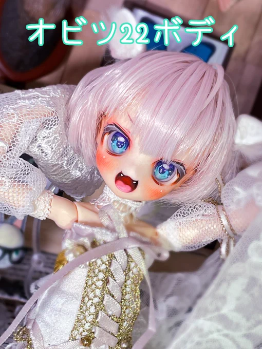 コメント頂いたのでオビツM01ちゃんのボディ差分╰(*'︶`*)╯オビツ22ボディが個人的に好きなバランスかなと思ってましたが、オビツ11やピコPも、ねんどろいどどーるでもコロッとしてて良い感じでした 