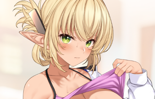 pixivFANBOXで筋トレのエルフR18差分を公開しました! https://t.co/F3Uja98EyJ 