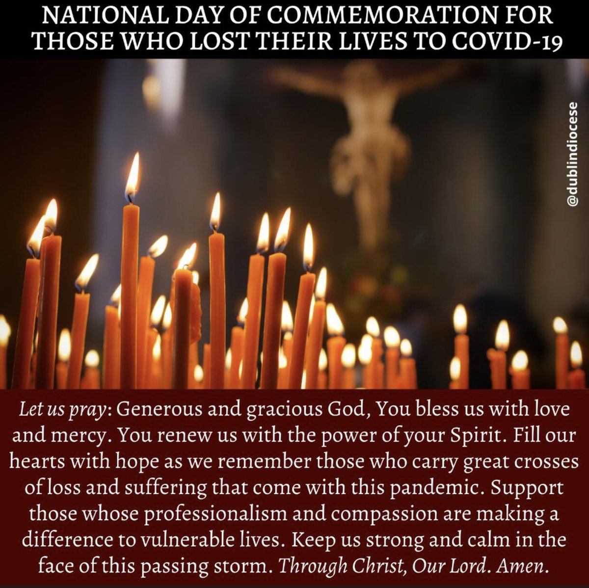 KillaloeDiocese's tweet photo. Commemorating and praying for those who died due to #COVID19 and thinking of their families at this time. #God #bless us this day of #Lent  @DublinDiocese @ShannonParish67 #compassion #kindness https://t.co/4x0XBHeydO