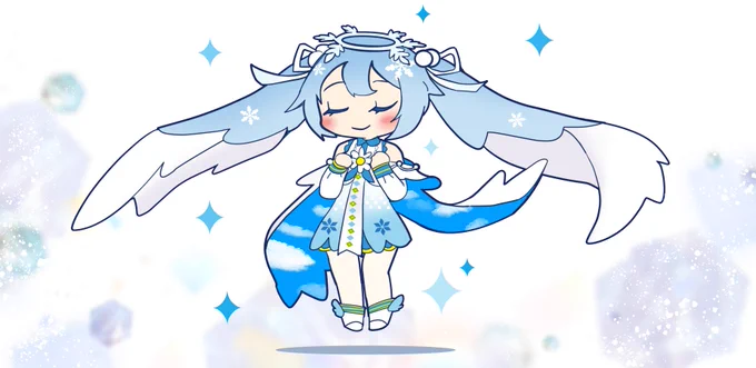 わたしの雪ミクさん2023❄
ふわ〜り! 