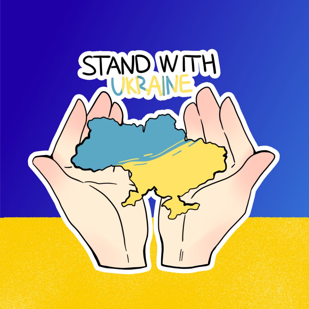 Pixchange_app's tweet photo. #standwithukraine by showing your support with these #stickers. Made by @viola.shehai from Odessa, Ukraine with all her heart 💗 A talented artist who illustrated for our upcoming website. #digitalart #freedom #ukraine https://t.co/OsbZi7l3DS