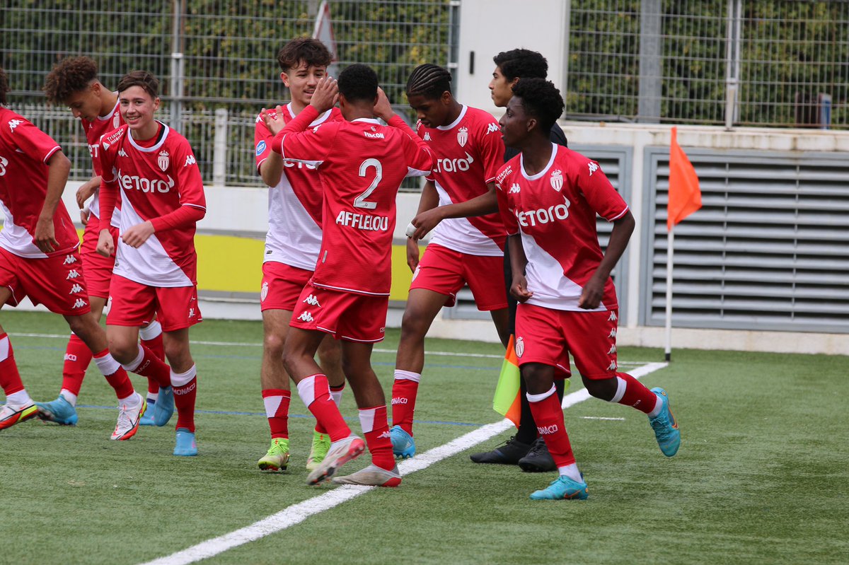 motaccard's tweet photo. Bravo aux U17 🇲🇨 qui ont battu le leader @ASSEofficiel 4/0 ! 
⚽️ Tohouli
⚽️ Bouabre
⚽️⚽️ Bertolucci https://t.co/PJMvi1Egdb