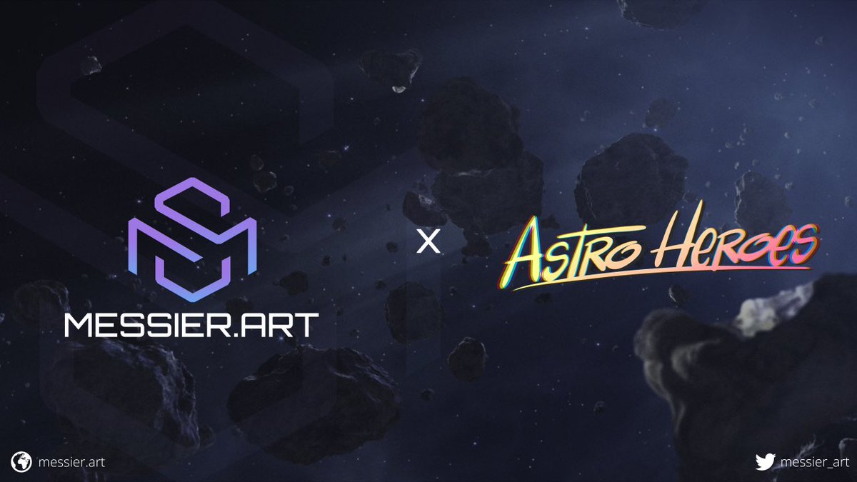 We are absolutely in awe of <a href="/_Astro_Heroes/">ASTRO HEROES</a> and what they are building.Not only their product but passion for bringing communities together!

💜 25 WL spots for their upcoming mint on <a href="/luart_io/">Luart</a> + the opportunity to try their Beta

✅ RT, follow <a href="/messier_art/">Messier.Art</a> + <a href="/_Astro_Heroes/">ASTRO HEROES</a> 🏆1/20