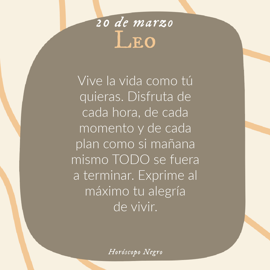 leo_hnegro's tweet photo. ✨♌✨ #leo #horoscoponegro https://t.co/df1wAceEea