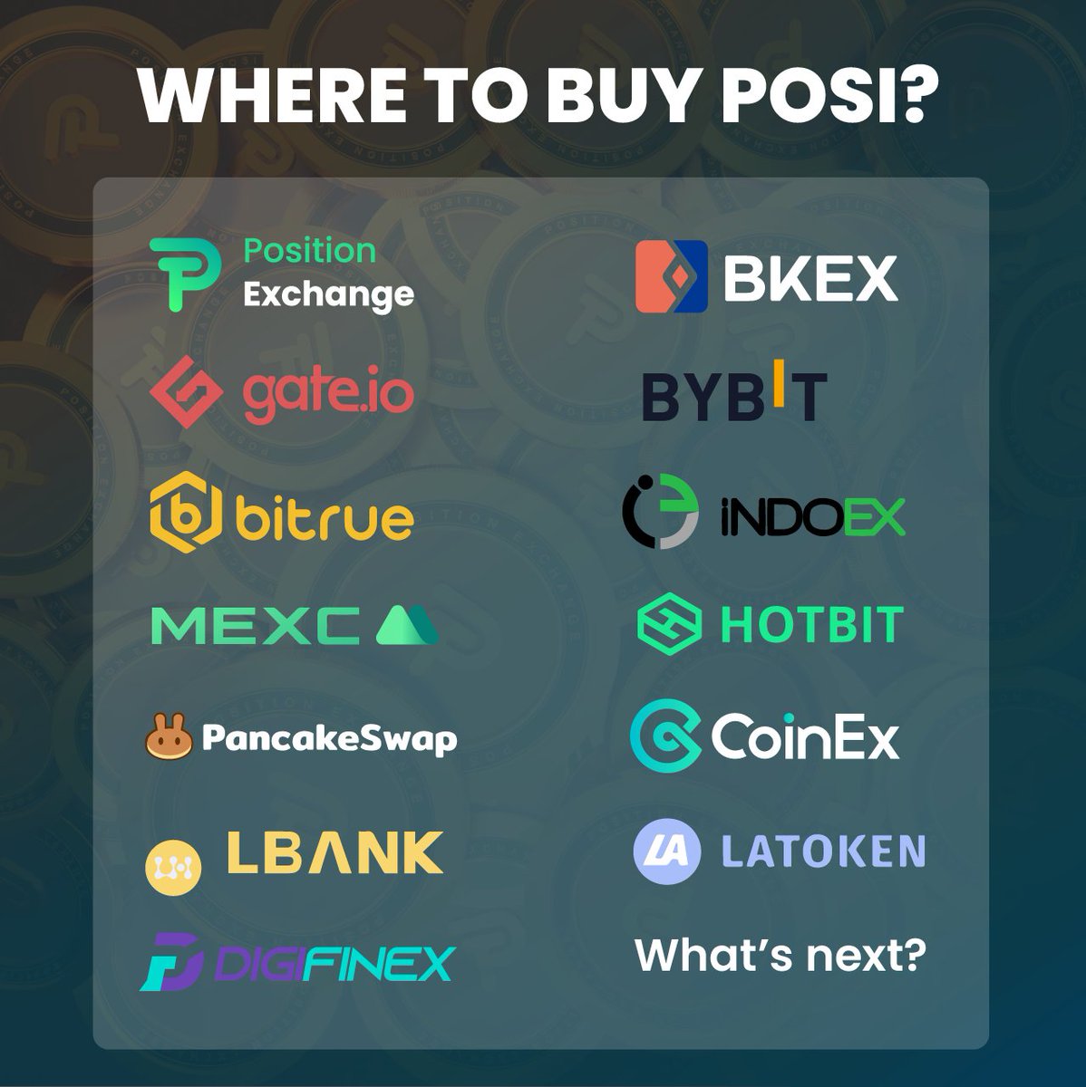 SindiMaryani's tweet photo. @PositionEx Wow,, amazing,,, $POSI in many more exchange,, do you think will dump,, i think not so,, i think you will be rich..

#PositionExchangeCentralizationKiller https://t.co/v4JMbjiRDw