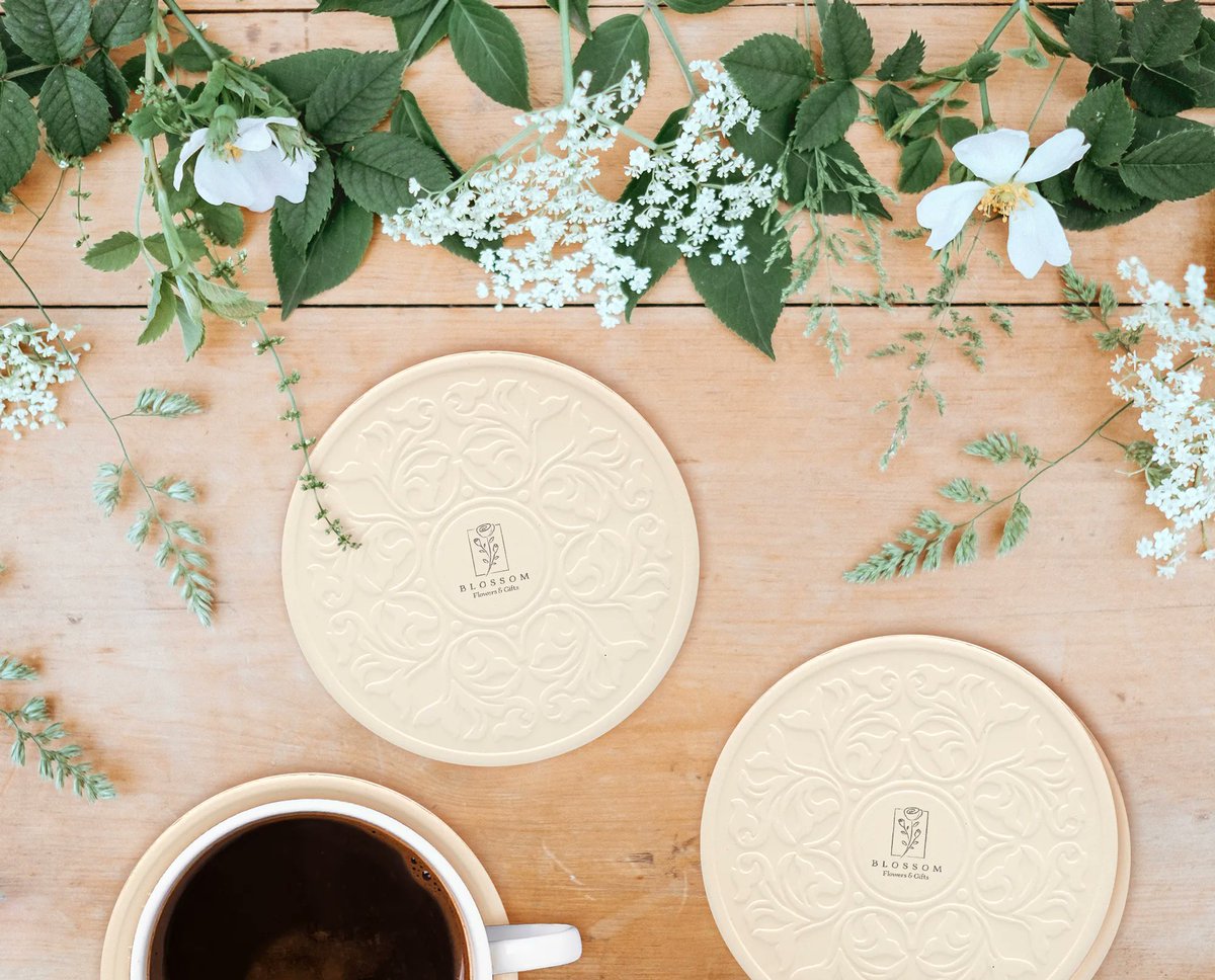 Have a beautiful first day of spring! 🌷 

#coasterstonecustom #firstdayofspring #coasters #victorianlace #flowers #green #spring #custompromo #promotionalitems